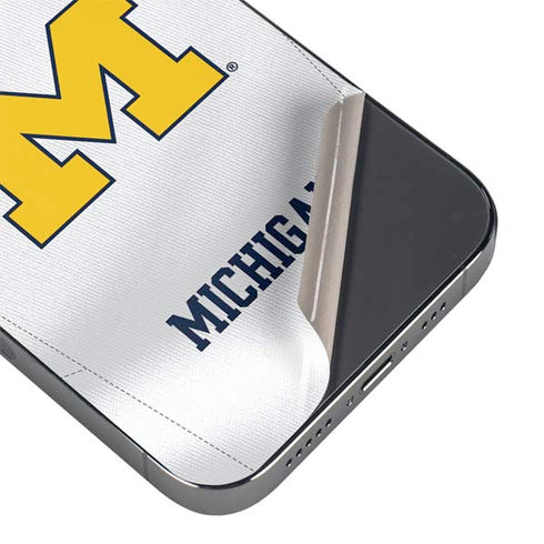 University of Michigan White Jersey iPhone 16 Pro Skin